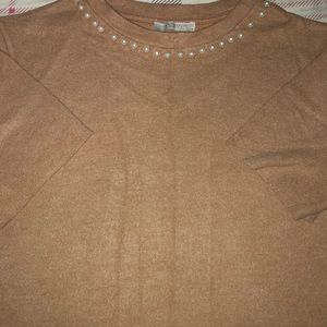 Zara soft brown sweater